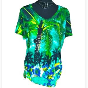 OnQue Casuals Palm Tree Top